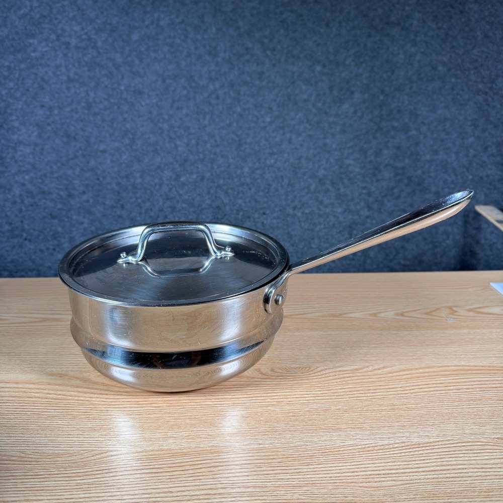 All-Clad Stainless Steel Steamer Insert with Lid Tiered Multi-Fit 8 Inch